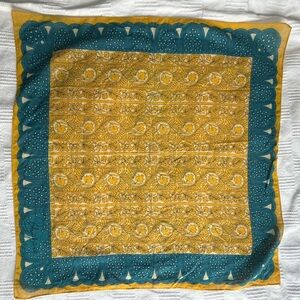 Schiaparelli Yellow and Blue Scarf